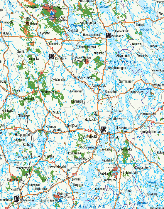 Keski-Suomen kansallispuistot Isojärvi Leivonmäki