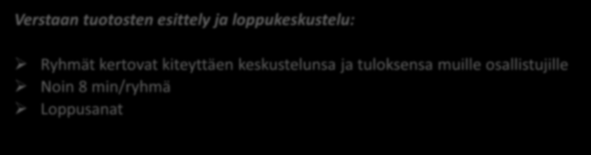 Verstaan tehtävänanto 5/6 Tulevaisuuskuva: Tulevaisuustarina vuonna 2030 Tässä tehtävässä ryhmät kirjoittavat fläpille pienen tarinan Varsinais-Suomen logistiikkaan liittyen.