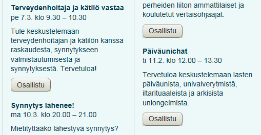 fi tarjoaa vanhemmille unimateriaalia: artikkelit ja vinkit,
