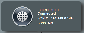 Internet ei ole käytettävissä. Tarkista pystyykö reititin muodostamaan yhteyden internetpalveluntarjoajasi WAN IP -osoitteeseen.