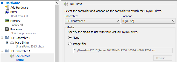 46. Server 2012 virtual machine is now installed. Continue to the Active Directory installation.