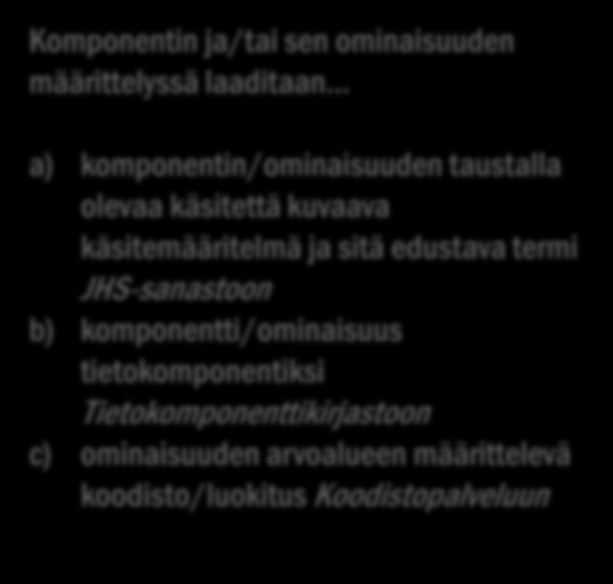 KMR:n tehtävänä on tunnistaa, onko komponentin tai ominaisuus luonteeltaan Ydin, Yhteinen vai Domain-kohtainen.