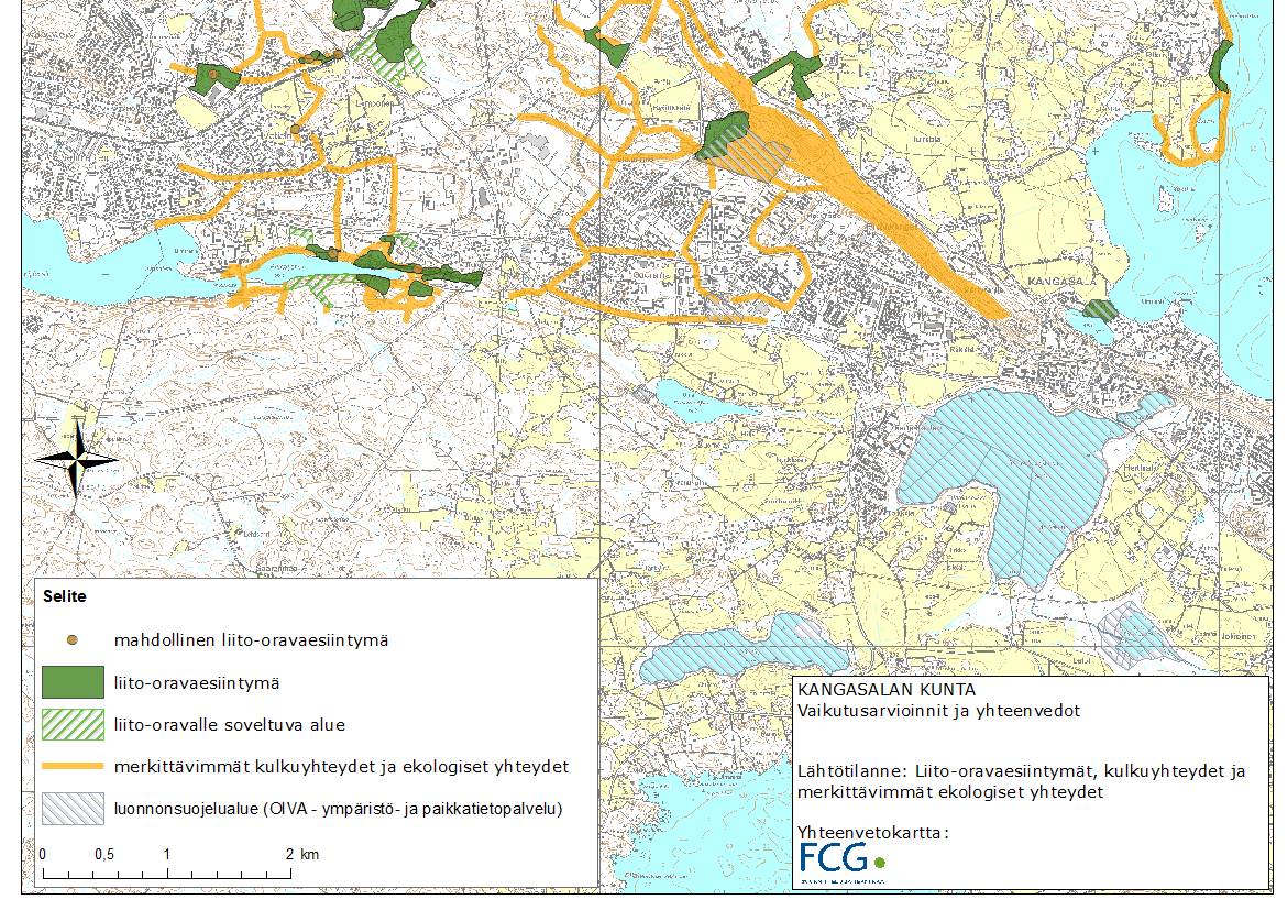 FCG SUUNNITTELU JA TEKNIIKKA OY Loppuraportti 1 (17) Lamminrahkan Lemposenhaan Ruutanan Suoraman - Vatialan ympäristöjen liito-oravaselvitys 1 Johdanto Tässä työssä on selvitetty lähtöaineistoon sekä