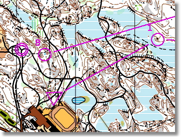 23 Avaa valikko Reittipiirrosten katselu/ Choose class/course. Kaikkien sarjojen perässä on merkintä 0, mikä osoittaa, ettei kukaan ole vielä piirtänyt omaa reittiään.
