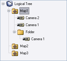 Bosch Video Management System Näppäimistön käyttäminen fi 81 UP Level Up Map1 Map2 Camera2 Camera1 Folder1 Map3 DOWN DOWN Komentotilan käyttäminen: 1. Siirry Komentotilaan. 2.