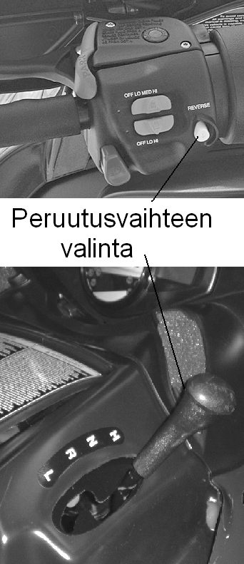 MOOTTORIKELKAN KÄYTTÖ Lämmityskäyttö ennen ajoa Peruutusvaihteen käyttö Lämmityskäyttö ennen ajoa Polaris suosittelee moottorin lämmityskäyttöä. Toimi seuraavasti: 1.