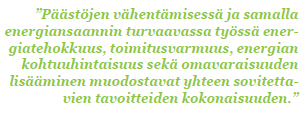 2011 EU:n direktiiviehdotus energiatehokkuudesta, mm: Tuet PK-yritysten auditeille ja pakolliset auditit isoille yrityksille.