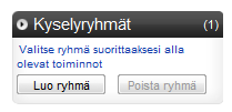 Lähetä muistutusviesti Lähetä muistutus niille, jotka eivät vielä ole vastanneet kyselyyn.