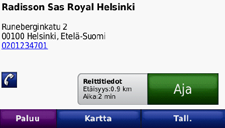 Minne? Kotisijainnin vaihtaminen Kotisijainnin vaihtaminen: 1. Valitse Työkalut > Omat tiedot > Aseta kotisijainti. 2. Valitse vaihtoehto: Kirjoita osoite. Käytä nykyistä sijaintia.