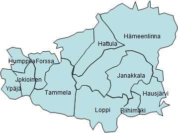 145 15 KANTA-HÄME Kanta-Hämeen sairaanhoitopiirin kuntayhtymä kuuluu Tampereen yliopistollisen sairaalan erityisvastuualueeseen. Kuntayhtymään kuuluu 11 jäsenkuntaa, joissa oli 31.12.