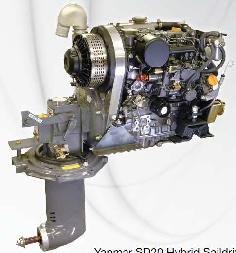 kiinni: polttomoottori pyörittää propulsiota ja sähkömoottori tuottaa lisätehoa tai lataa akkuja -