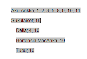 KSAO Liiketalous 7 7. Merkkaa kaikki hakemistoon tulevat sanat. merkitse valitun sanan ja merkitsee kaikki kyseiset sanat asiakirjassa 8.