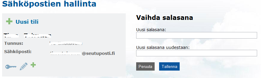 12 SALASANAN VAIHTAMINEN Salasanan vaihtaminen tapahtuu www.omahallinta.fi portaalissa, jossa voit hallita myös muita tiliin liittyviä asioita.