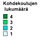 Hakeutumisen kohdentuminen / hajautuminen kunnasta eri toimipisteisiin Metsäkoneenkuljettaja / metsäalan perustutkinto Vuoden 2012 jälkeen aloittaneet nuorisoasteen