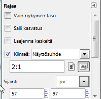 Rajaamalla voi poistaa reunukset tai epäoleelliset asiat kuvasta. Rajataan kuvasta vasemman yläkulman postikortti 3. Napsauta Rajaus (Crop tool)-työkalua 4.