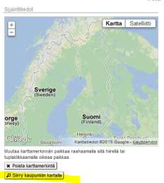 linkkilistassa Tarkoititko joitain näistä?. Tarkista ensin, löytyykö lisäämäsi paikka linkkilistalta. Jos löytyy, valitse paikka ensisijaisesti listalta.