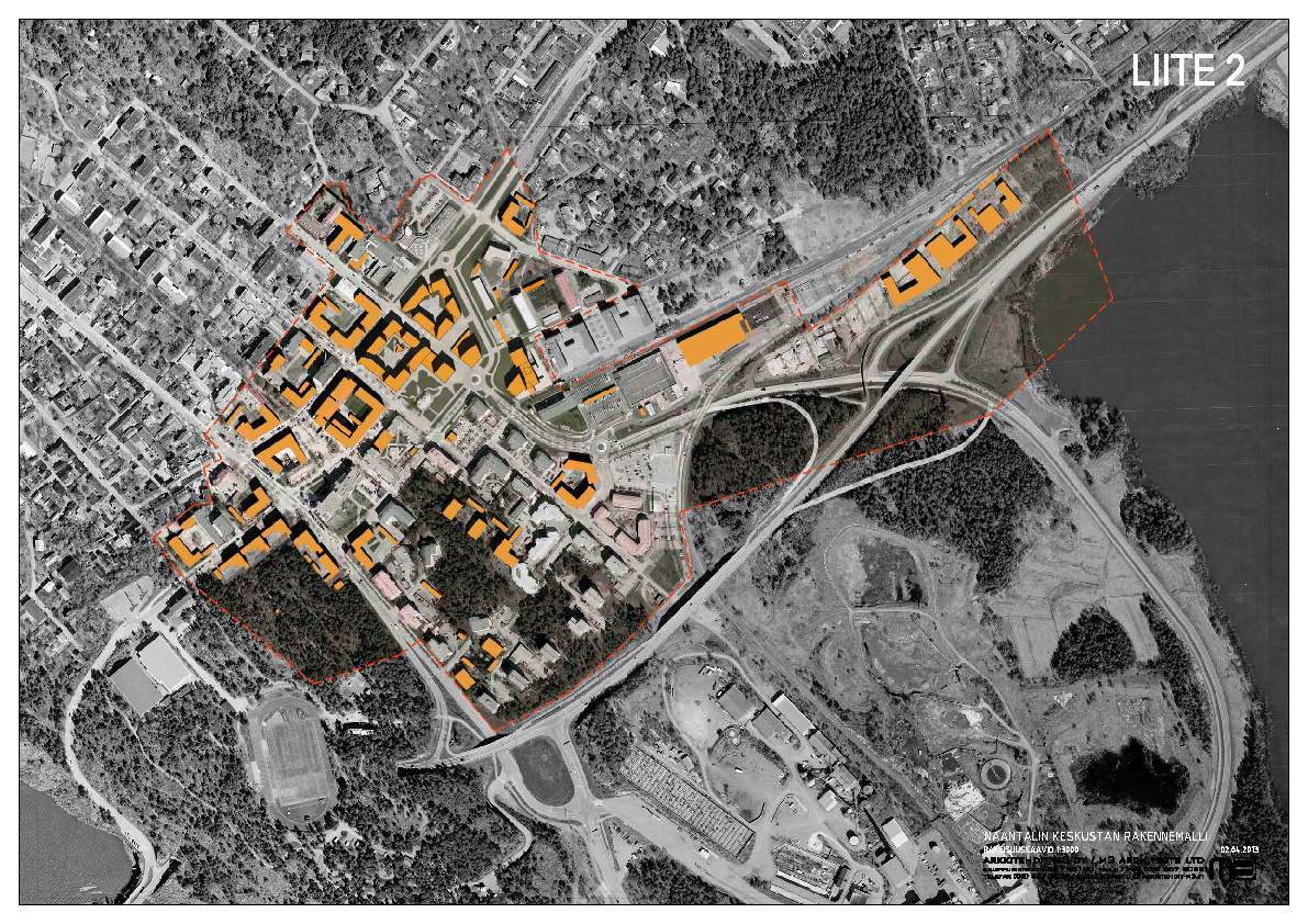 FCG SUUNNITTELU JA TEKNIIKKA OY 11.3.2015 Perusselvitysraportti osayleiskaava 17 (39) 6.2 Keskustan rakennemalli Naantalin keskustan rakennemalli on hyväksytty kaupunginvaltuustossa 22.4.2013 36.