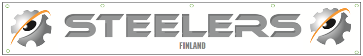 Banderolli 100,00 kpl tai 150,00 / 2kpl, tilaustuote - Mosquito - Koko 500 * 3000mm, 2 kpl - Purjerenkaita kiinnitystä varten (kuvan vaaleat ympyrät) - Materiaalina