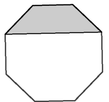 Kenguru 2014 Junior sivu 6 / 8 19. Kuvassa on säännöllinen kahdeksankulmio. Varjostetun alueen pinta-ala on 3 cm². Laske kahdeksankulmion pinta-ala.