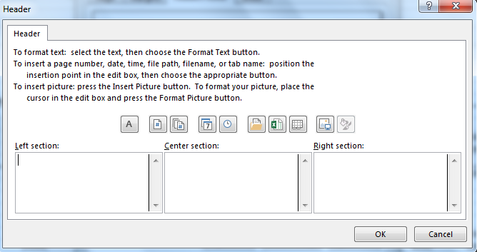 Excel 2013 Tulostaminen ja tulostusasetukset 4 3. Siirry Header and Footer (Ylä- ja alatunniste) välilehdelle. 4. Header- (Ylätunniste) ja Footer (Alatunniste) -luetteloissa on valmiina erilaisia ylä- ja alatunnistemalleja.