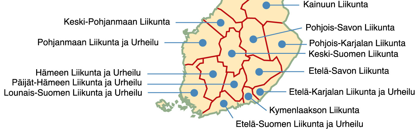 LiikU lukuina Perustettu vuonna 1993. Yleishyödyllinen yhdistys, joka toimii yli tuhannen liikunta- ja urheiluseuran asialla. Jäsenet ovat liikuntaseuroja ja järjestöjä.