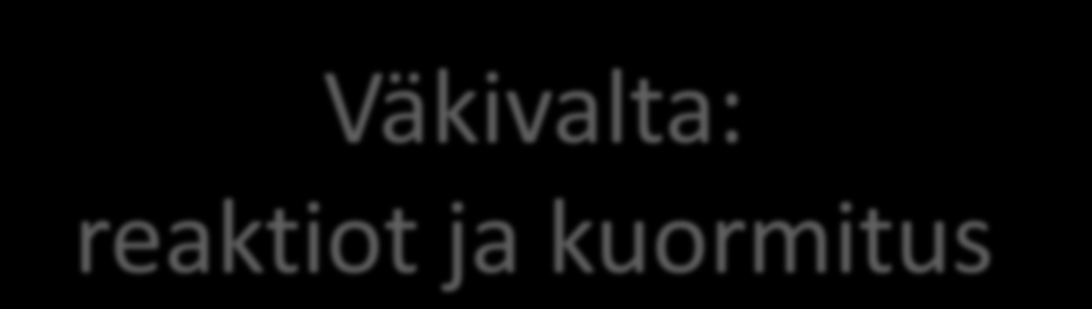 Väkivalta: