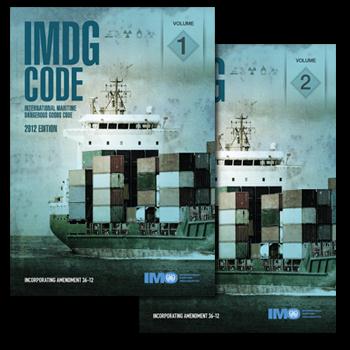 International Maritime Dangerous Goods (IMDG) Code Vuonna 2002 SOLAS -yleissopimuksen VII luvun muutoksella pakattujen vaarallisten aineiden kansainvälisten aluskuljetusten määräyskokoelma