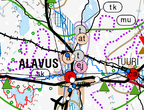 Kuva 2: Ote Etelä-Pohjanmaan maakuntakaavasta Tervasmäen alue on osoitettu taajamatoimintojen alueeksi, jonka kautta