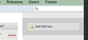 Valitse oikealta Manage SSH-keys, jonka jälkeen avautuvalta sivulta edelleen oikealta Add SSH key.