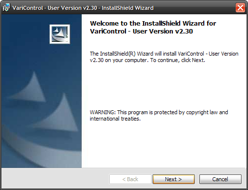 32 fi VARI-yksikön määritys VARI-Directional Array 6.1.3 Ohjelmiston asennus Asenna VariControl asettamalla CD-ROM-levy tietokoneen levyasemaan.