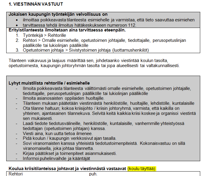 Kriisiviestintäohje