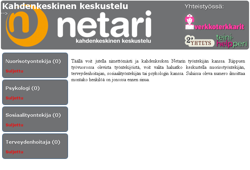 Kahdenkeskinen chat täysin anonyymi,