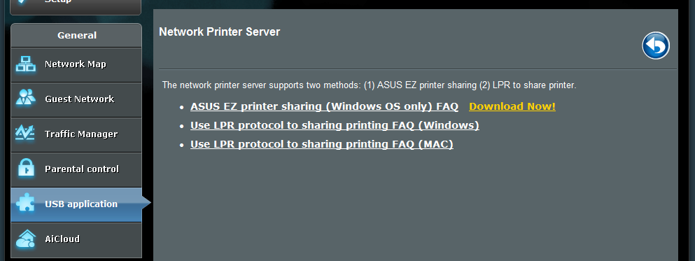 HUOMAUTUS: Tulostuspalvelintoiminto on tuettu Windows XP -, Windows Vista - ja Windows 7 -käyttöjärjestelmissä. EZ-tulostimen jakamistilan asettaminen: 1.