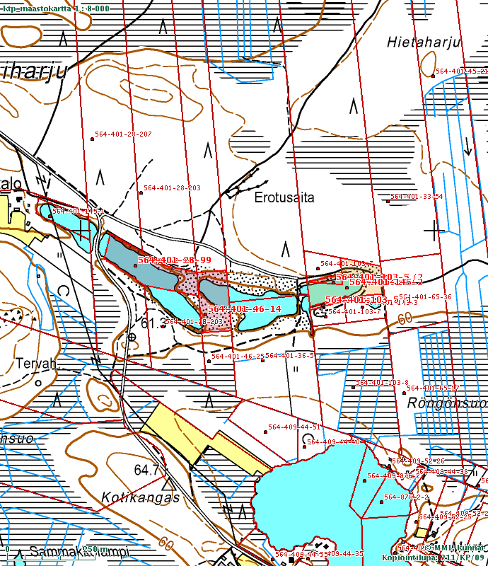 Sivu 5/13 Tulosteen keskipisteen koordinaatit (ETRS-TM35FIN): N: 7231852 E: 449462, Tuloste ei ole mittatarkka.