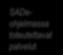 SADeohjelmassa toteutettavat palvelut Oppijan sähköisiä palveluita keskitetään ja yhdenmukaistetaan hallitusti Keskitettyjä, kansallisia oppijan palveluita Opetushallitus toteuttaa v.