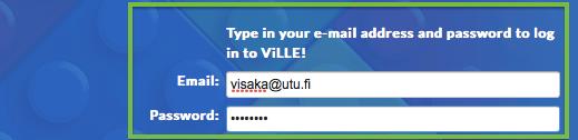 1 Luo paikallinen salasana Luodaksesi itsellesi paikallisen salasanan, seuraa näitä askelia: Kirjaudu sisään ViLLEen HAKA-tunnuksillasi Avaa Asetukset Paina Request local password -nappia jonka