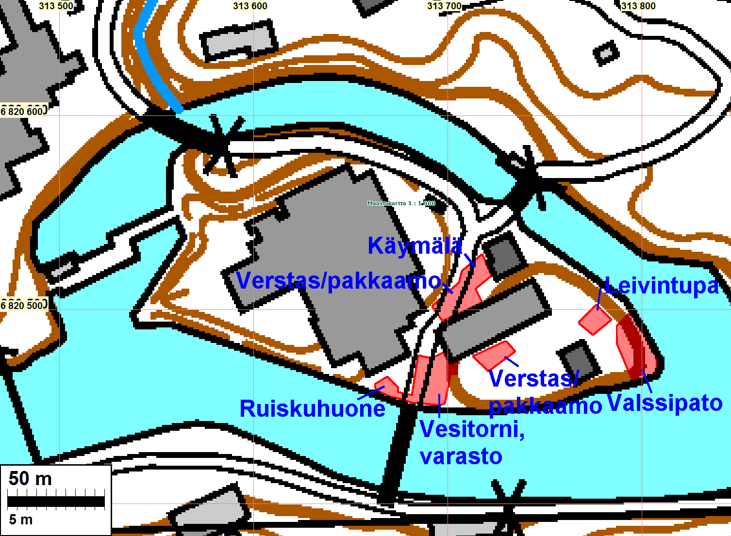 moin leivintupa (nro 20), käytöstä poistettujen koneiden varasto