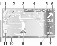 Siirtyminen navigointijärjestelmän ja Infotainment-järjestelmän valikoiden välillä CD35 BT USB NAVI Infotainment-järjestelmän ja navigointijärjestelmän ollessa päällä paina NAVI (ohjauspylvään