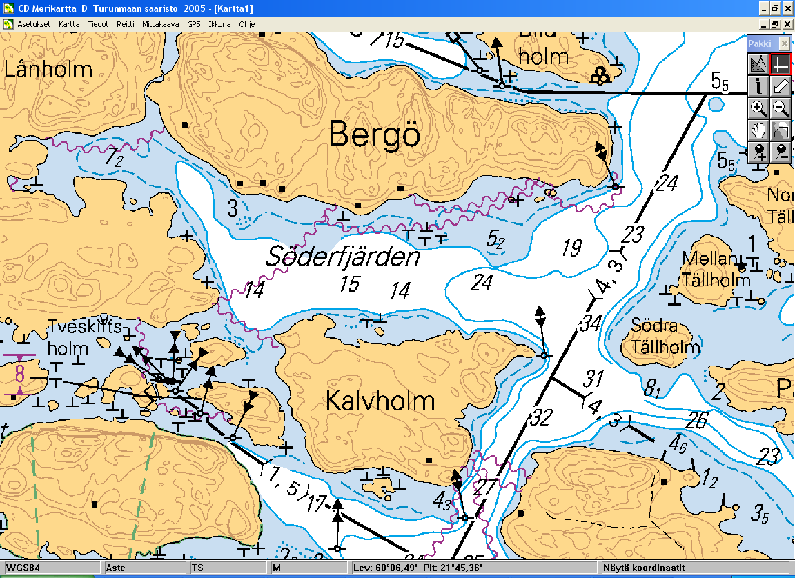 Koivusaaren Pursiseura ry 17.4.2010 55(78) Nauvo Kalvholm D 717 Täällä useita veneitä kiinni Rauhallinen luonnonsatama.