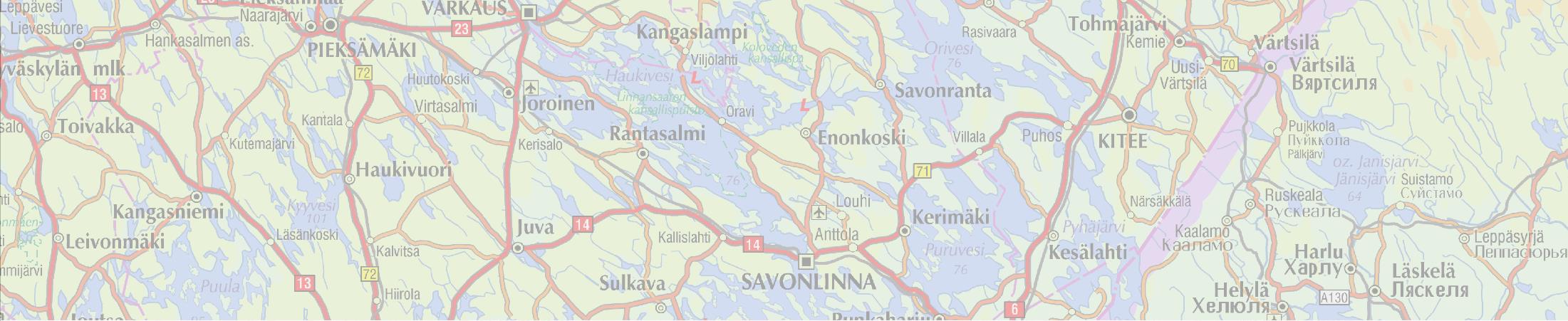 SAVO-KARJALA RUOTANEN MUSTINMÄKI VALTIMO KIURUVESI MAKKARALAHTI PELTOMÄKI NURMES Peltomäen sähköaseman AHMO RAUTAVAARA SÄRKIVAARA LAUKAA Alapitkän 400 kv ja 110 kv kytkinlaitosten (2017-20) KEITELE