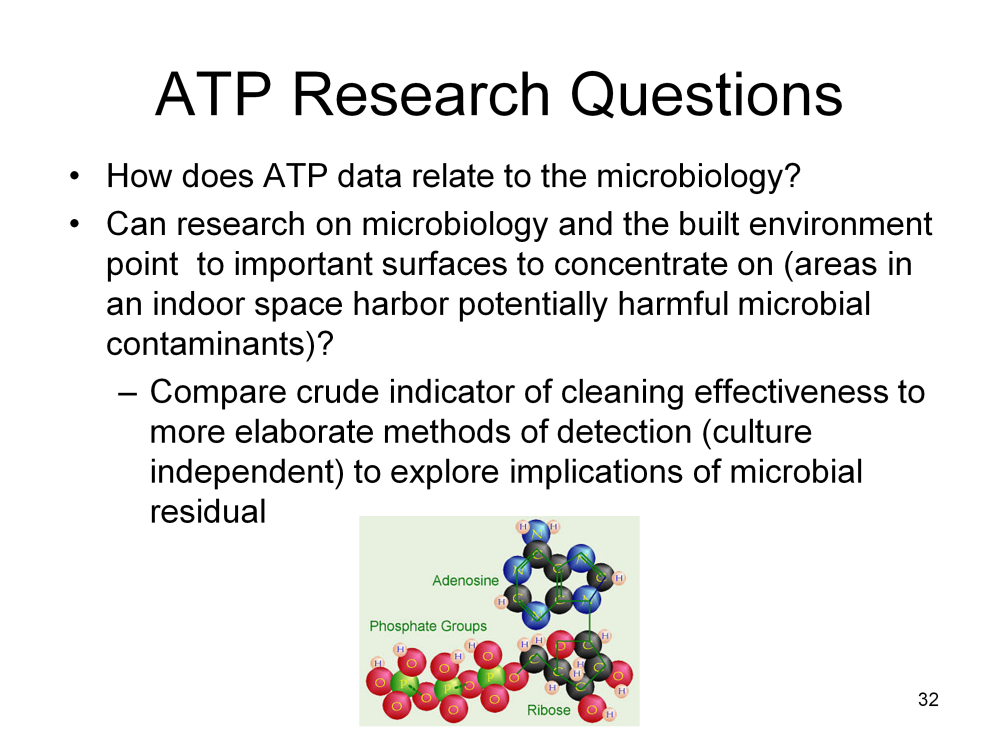 ATP tutkimusmenetelmään liittyviä kysymyksiä: - Kuinka ATP tarkkaan ottaen liittyy pintojen mikrobiologiaan?