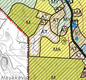 b. Kaava-alueen kaakkoisin uusi kyläalue sijoittuu kohtaan, joka on ilmakuvan perusteella edustavaa perinnemaisemaa ja sen ympäristössä on lisäksi muinaismuistoaluetta. 2.