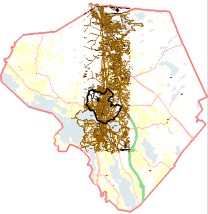 KUOKKALAN-HAKKARIN-HERRALAN OSAYLEISKAAVA 1:7500 Osayleiskaavan luonnoskartta on esitetty 1:7 500 mittakaavaisella 10.5.2011p ivitetyll pohjakartalla.