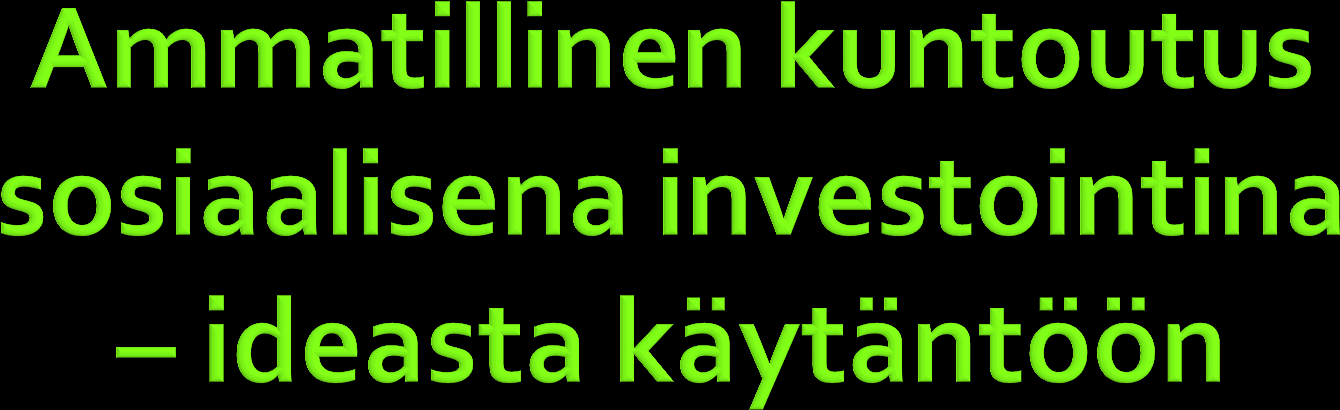 Ammatillisen kuntoutuksen päivät 17.