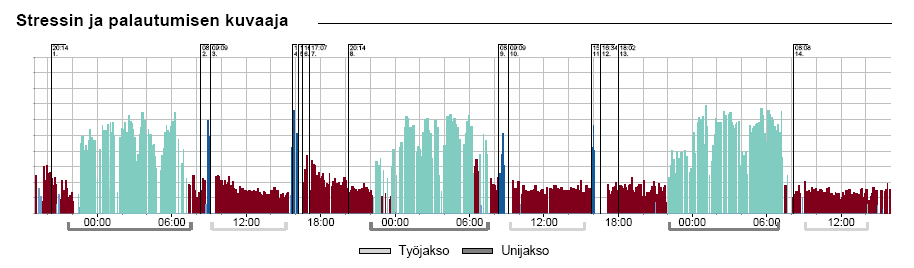 Työ, liikunta ja palautuminen- esimerkki