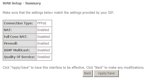 Step 5 A-Link RR24APn Web Configuration Guide After setting the parameters, click Next to display the following page.