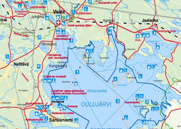 NUOJUA Nuojua sijaitsee Oulujokivarressa noin 8,5 km päässä Vaalan keskustasta ja 9 km päässä Rokualta. Maastoltaan Nuojua on metsämaata ja maaperä on hiekkaa. Alue kuuluu Oulujokivarren yleiskaavaan.