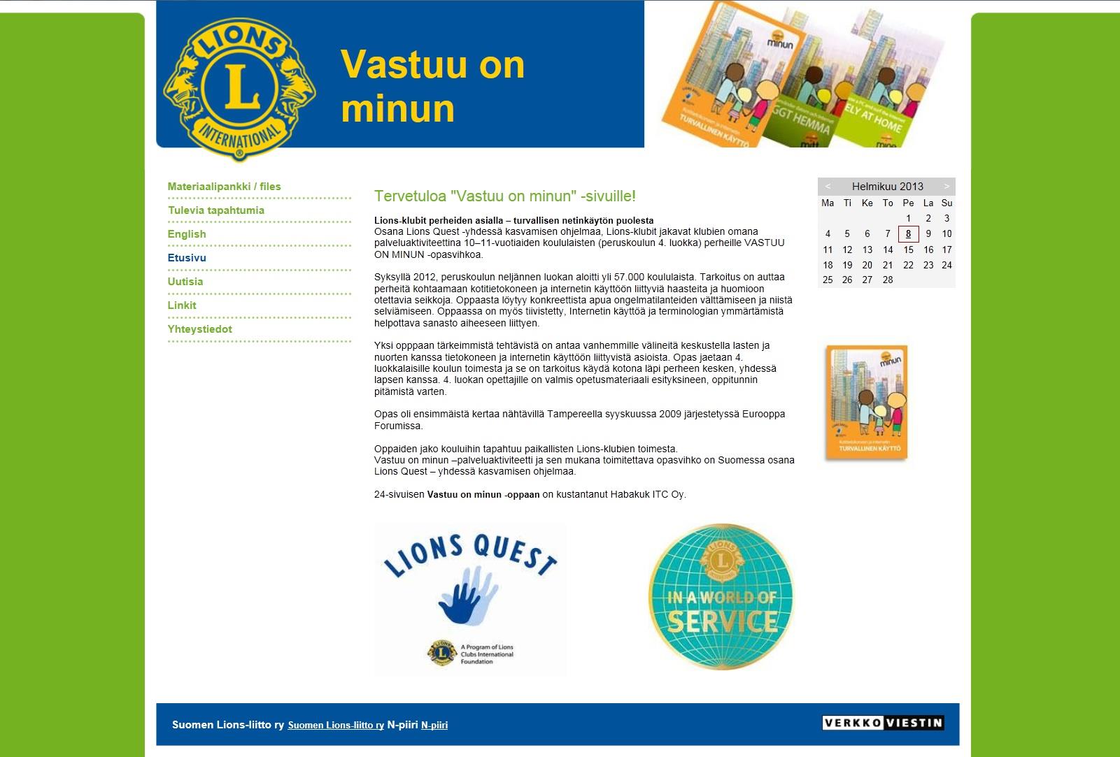 Lions Clubs International MD 107 Finland www.vastuuonminun.