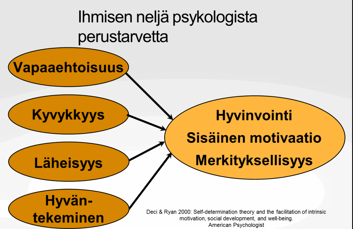 Lisäys itseohjautuvuusteoriaan, Martela & Ryan, 2015 Martela, F., & Ryan, R. M. (2015).