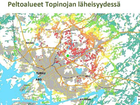 Suomi Oy:n Turun biokaasulaitos ja Turun Seudun Jätehuolto Oy:n Topinojan kaatopaikan kaasunkeräysjärjestelmä.